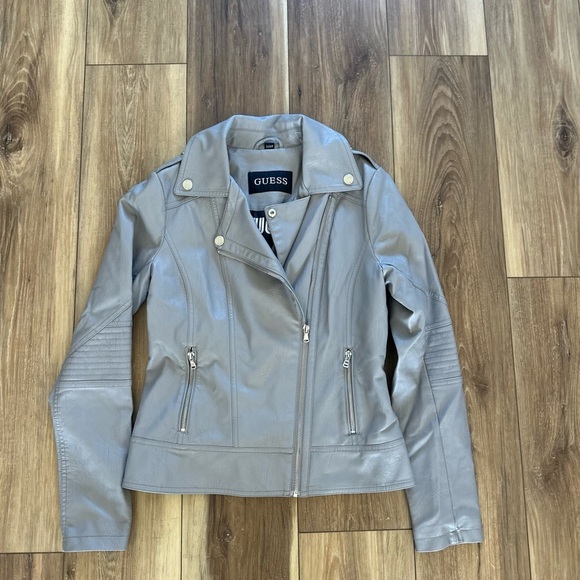 Guess Jackets & Blazers - GUESS Women's faux Leather moto style Jacket size small